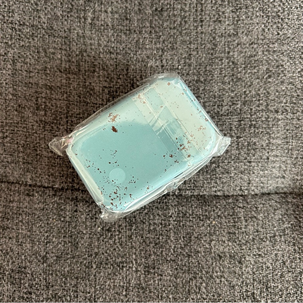 “CHOCOLATE Cake $1.75 DELICIOUS” Mini Travel Tin, Pill, Jewelry Gift Box, Blue - Picture 15 of 17